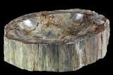 Polished Madagascar Petrified Wood Dish - Madagascar #98294-2